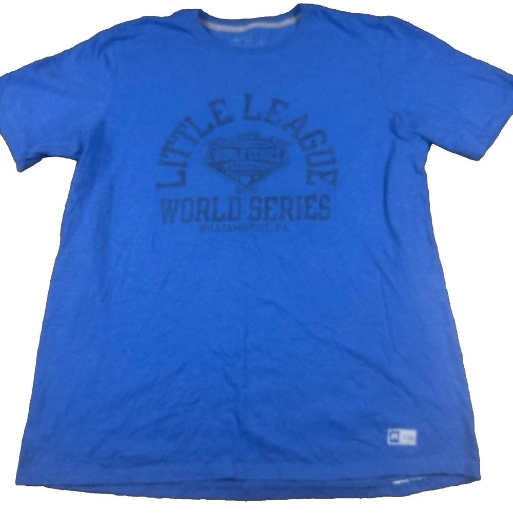 Russell Athletic Mens 2018 Little League World Series T-Shirt L Blue Graphic Tee